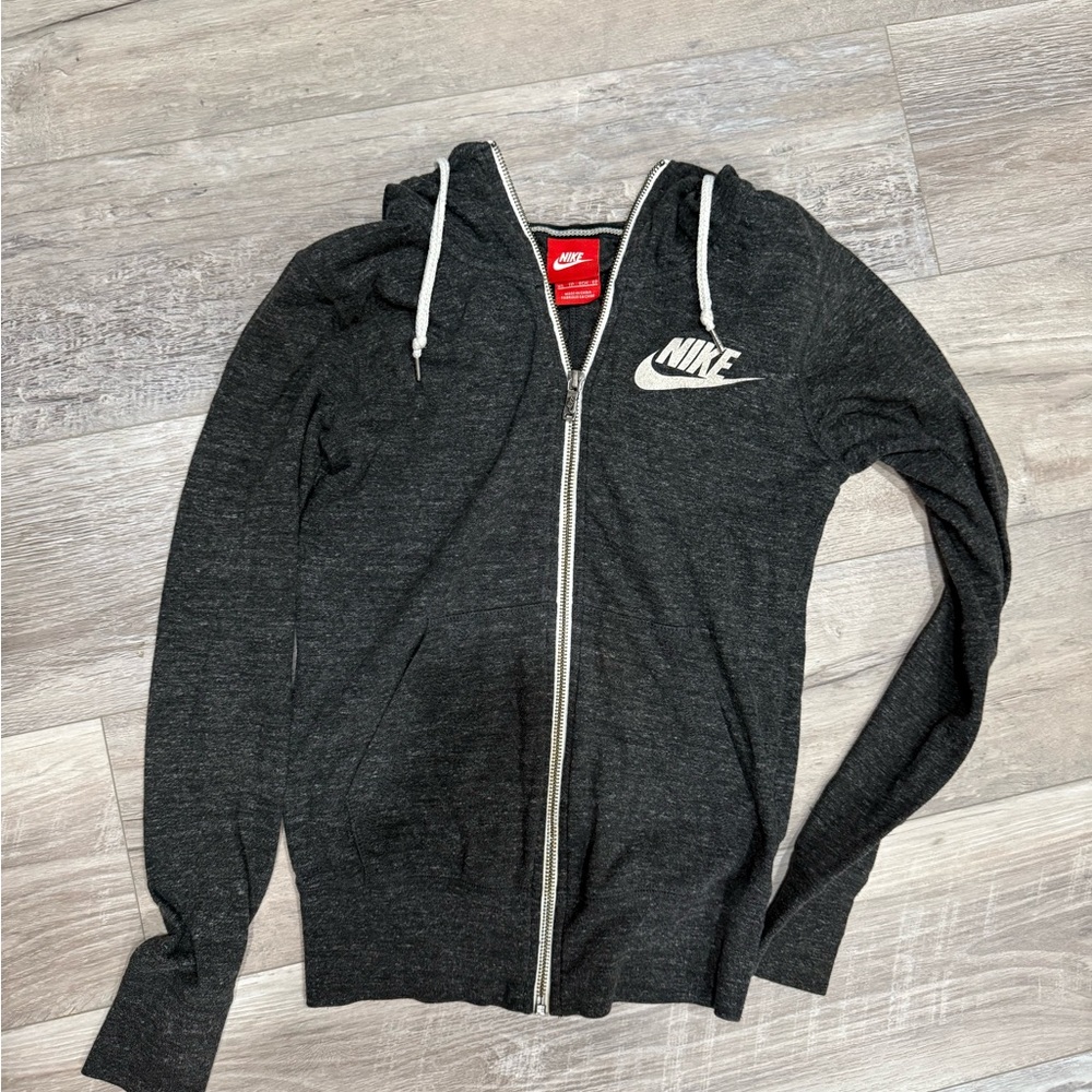 Nike Charcoal Gray Zip-Up Jacket Women’s